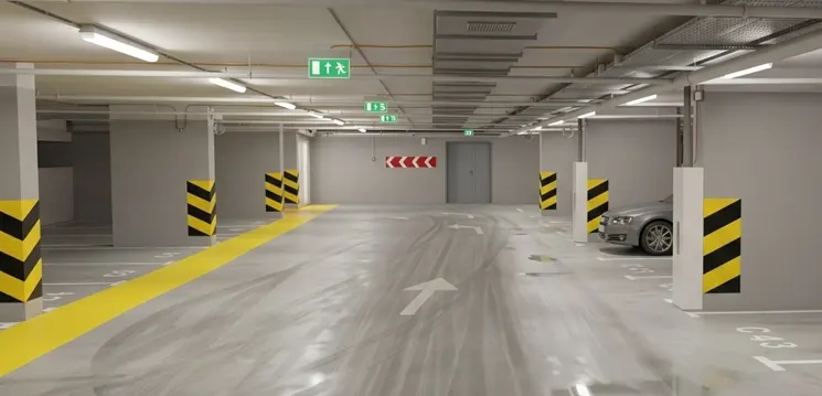 Parking garage background